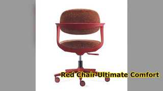 Chaise de bureau rouge Arete Confort et style maximum