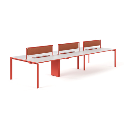 acheter FLEX 8 personnes Bureau poste de travail Bureau moderne avec gestion intégrée du câble Grand bureau online manufacture