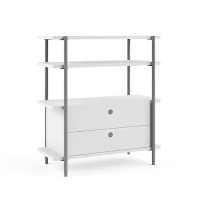 acheter FLEX Manche ronde Armoire de rangement de bureau Étagère ouverte avec portes à hameçon cachées online manufacture