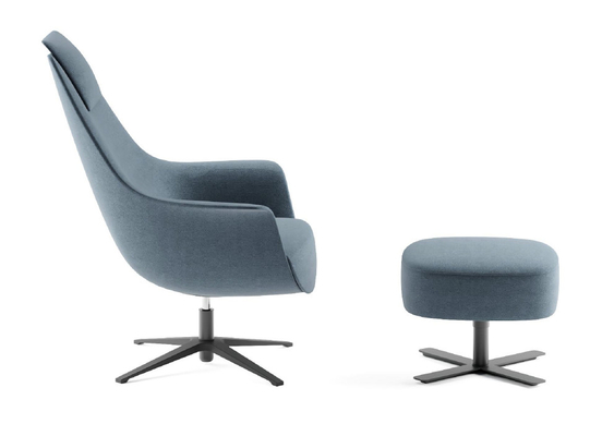 acheter Chaise de bureau haute arrière avec Ottoman, Fabic moderne fauteuil roulant avec repose-pieds online manufacture