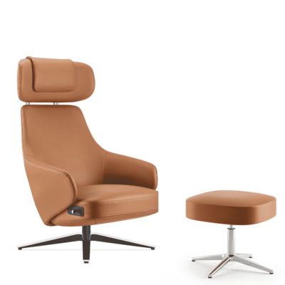 Fauteuil Inclinable Exécutif Cuir PU Ergonomique Dossier Haut Lounge DOHA